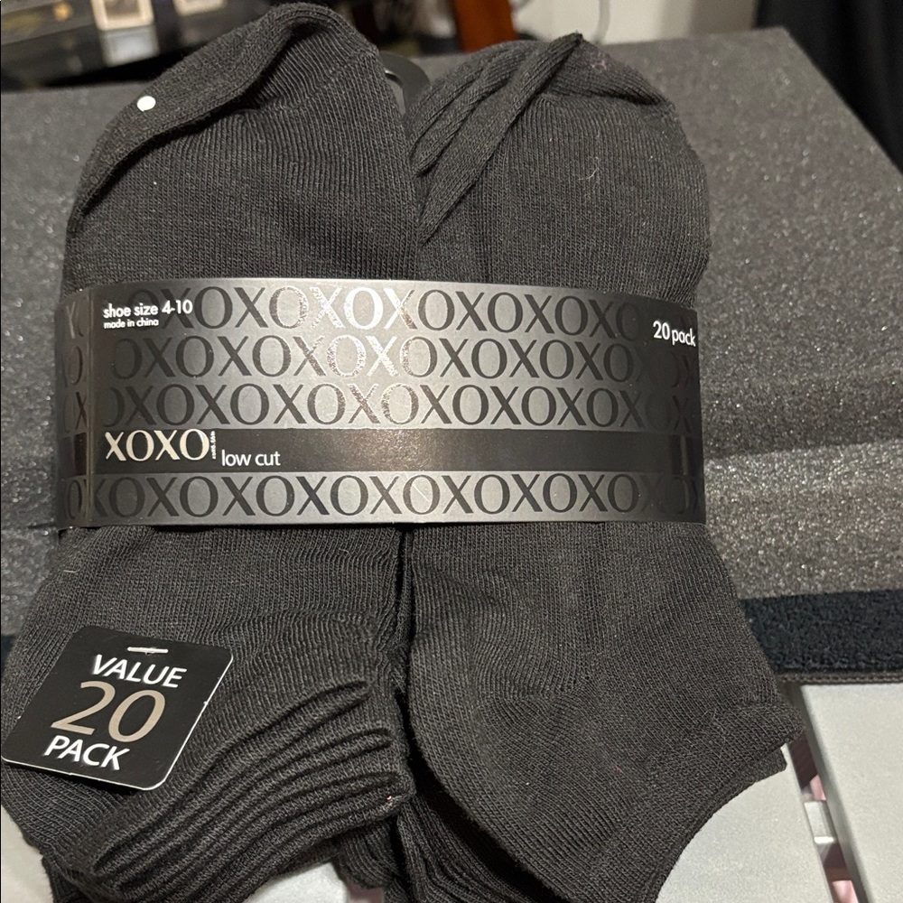 XOXO Black Low Cut Socks Value Pack